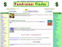 Tablet Screenshot of fundraiser-finder.com